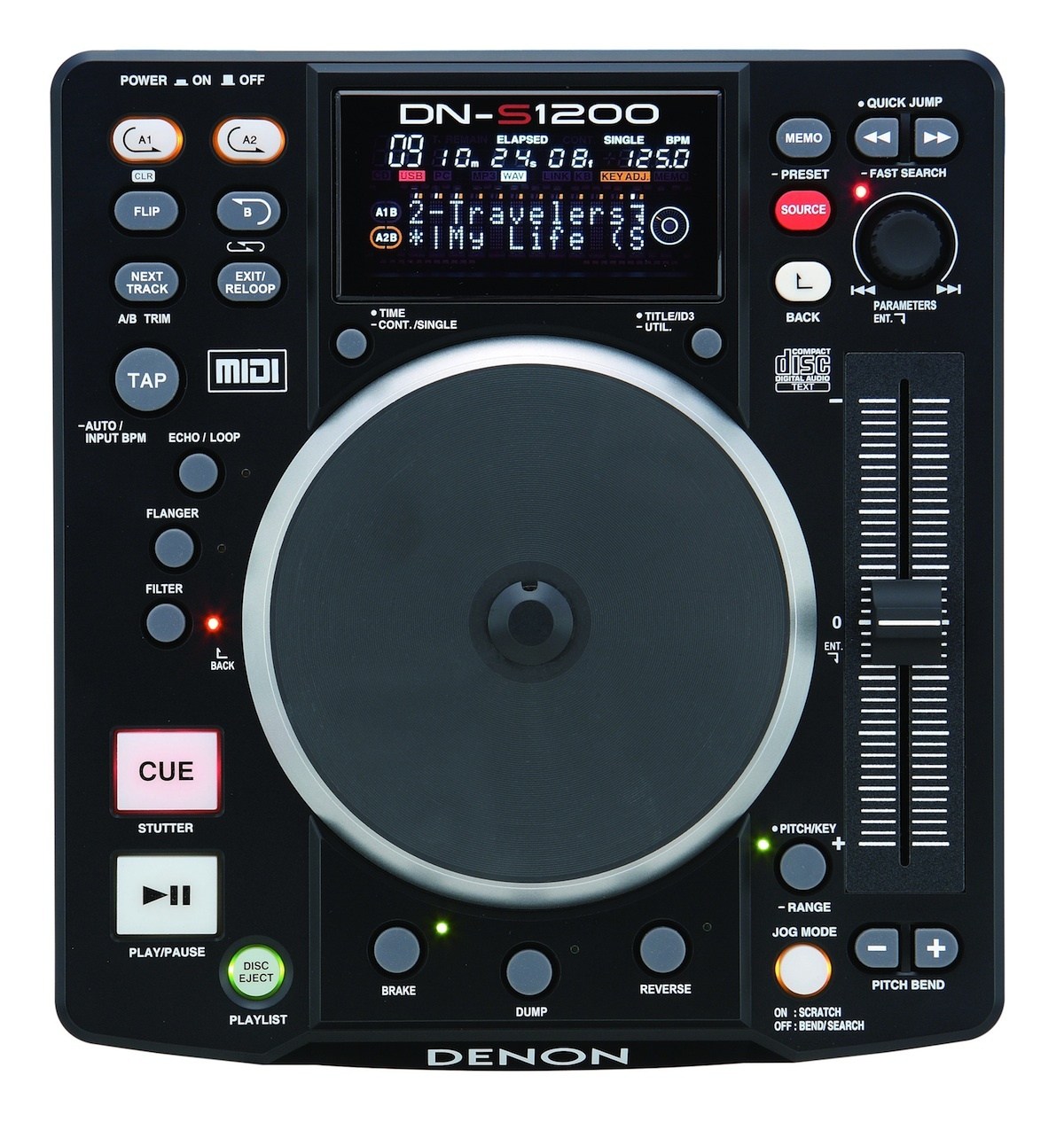 The Denon DN-S1200 digital deck