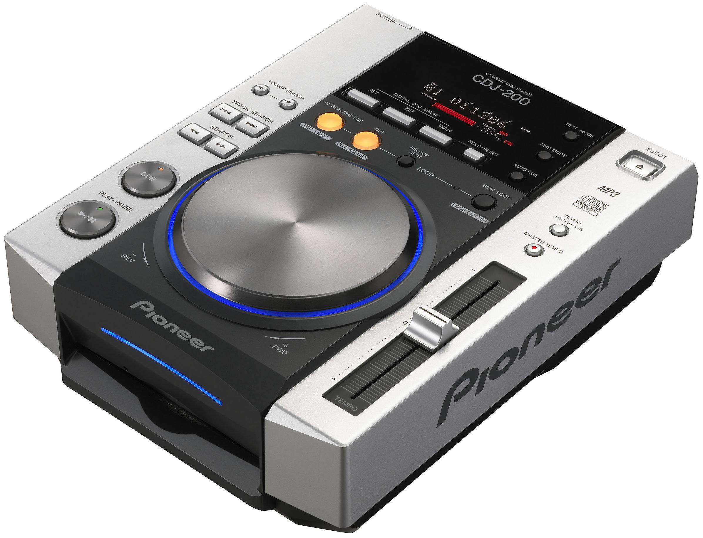 The Pioneer CDJ-200 CD deck