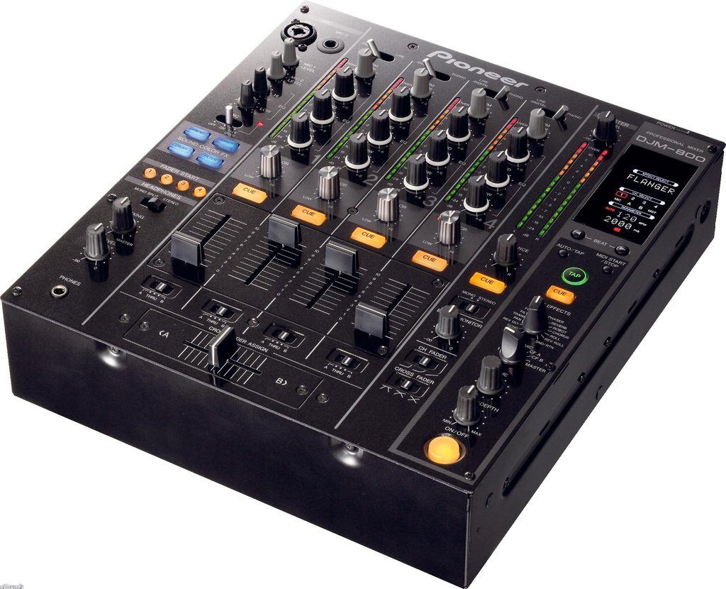 The Pioneer DJM-800 DJ mixer